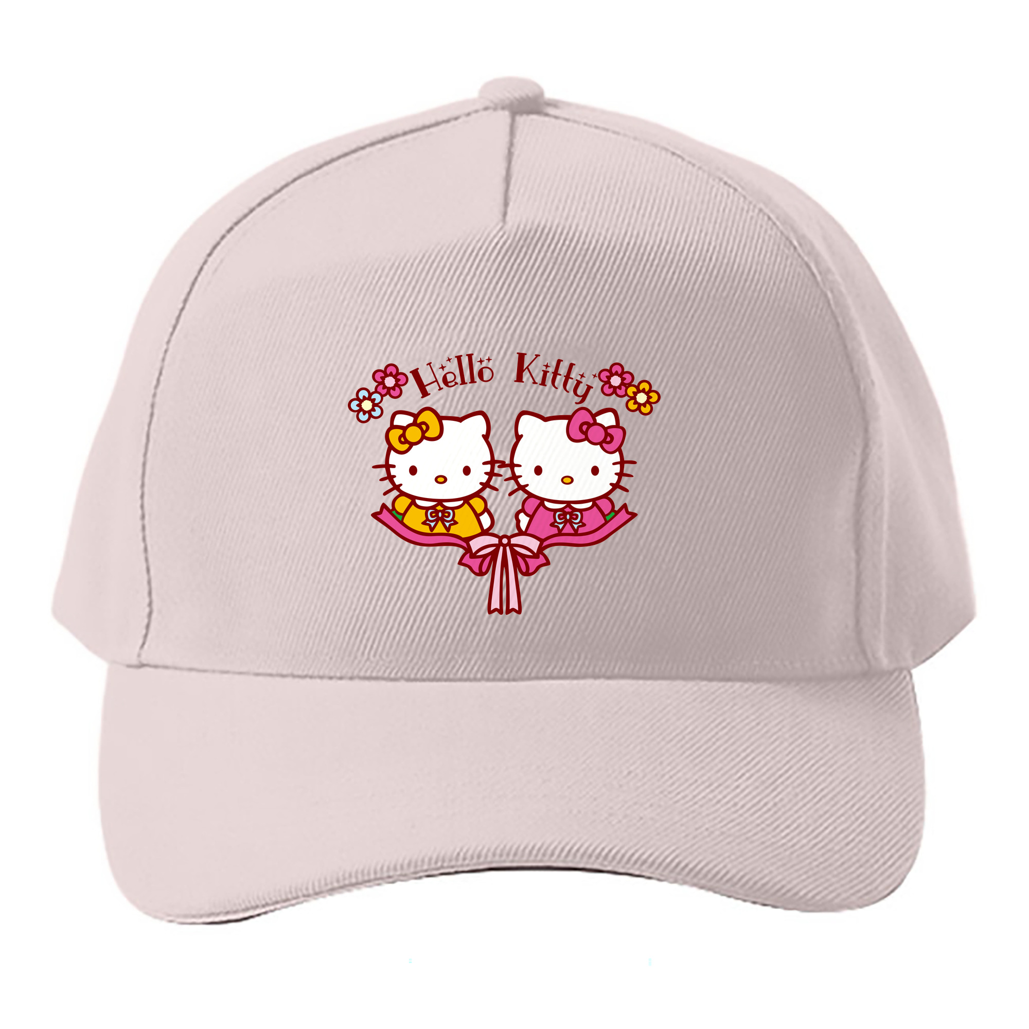 （画像用） Hello Kitty ハローキティ ベースボールキャップ 綿100％ 男女兼用 帽子 スポーツ